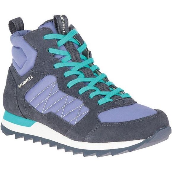Merrell Women's Alpine Sneaker Mid Shoe Blue Grey Purple - Picture 1 of 12